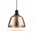 Luminária de pendurar em metal dourado 30 x 30 x 20cm para decoração interna